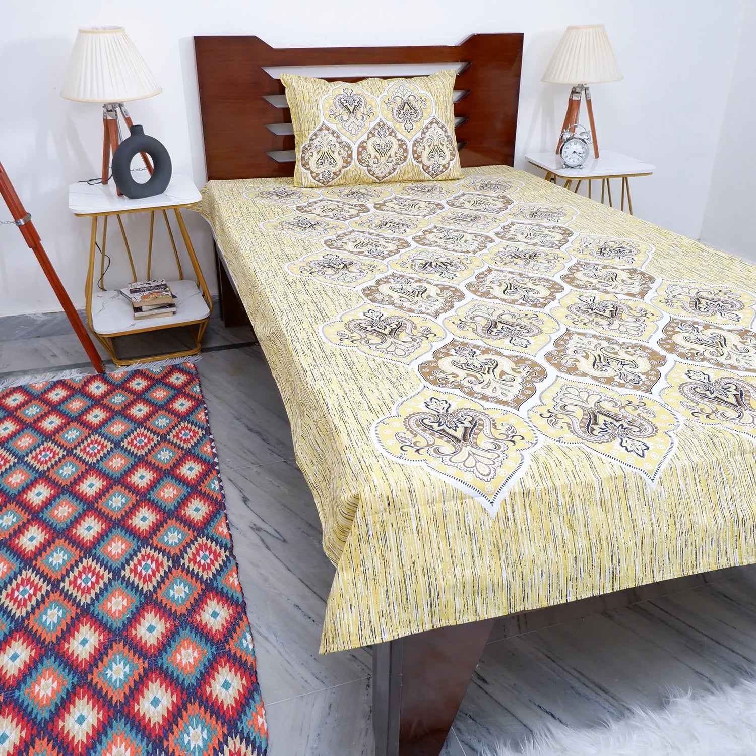 100% Pure Cotton Bed Sheet | Pooja